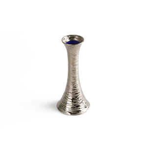 Soliflore & Bougeoir - Bleu Cobalt/Platine