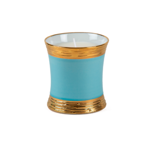 Bougie parfumée - Turquoise/Or