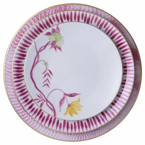 Hand painted porcelain plates